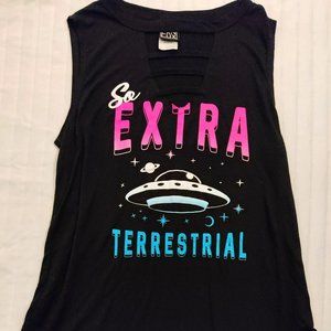 "So Extra Terrestrial" Tank Top Medium Modern Lux